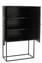 J-LINE KAST SHANIL HOUT/IJZER ZWART
