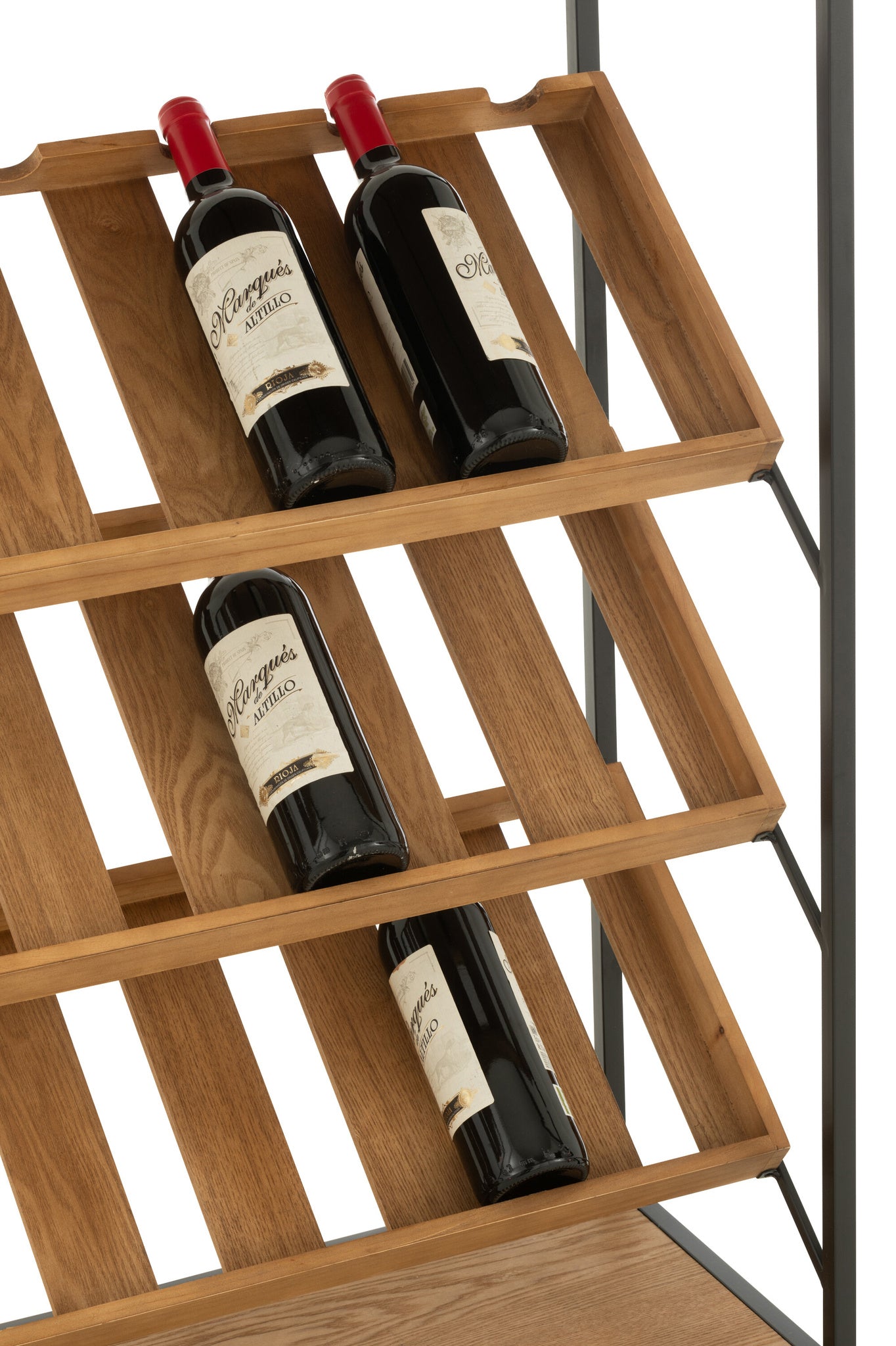 Bar Kast Wijnfineer Natuur/Zwart Medium