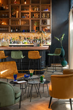 Barkruk Laurent Metaal/Textiel Groen